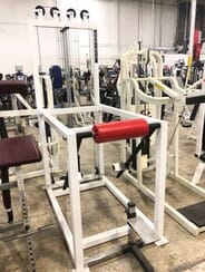 Show Me Weights - Sorinex Ground Gainer - White Frame Red Upholstery