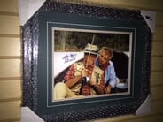 Chesterfield Baseball Cards - Herzog & Buck Candid Fishing Framed Autographed Photo